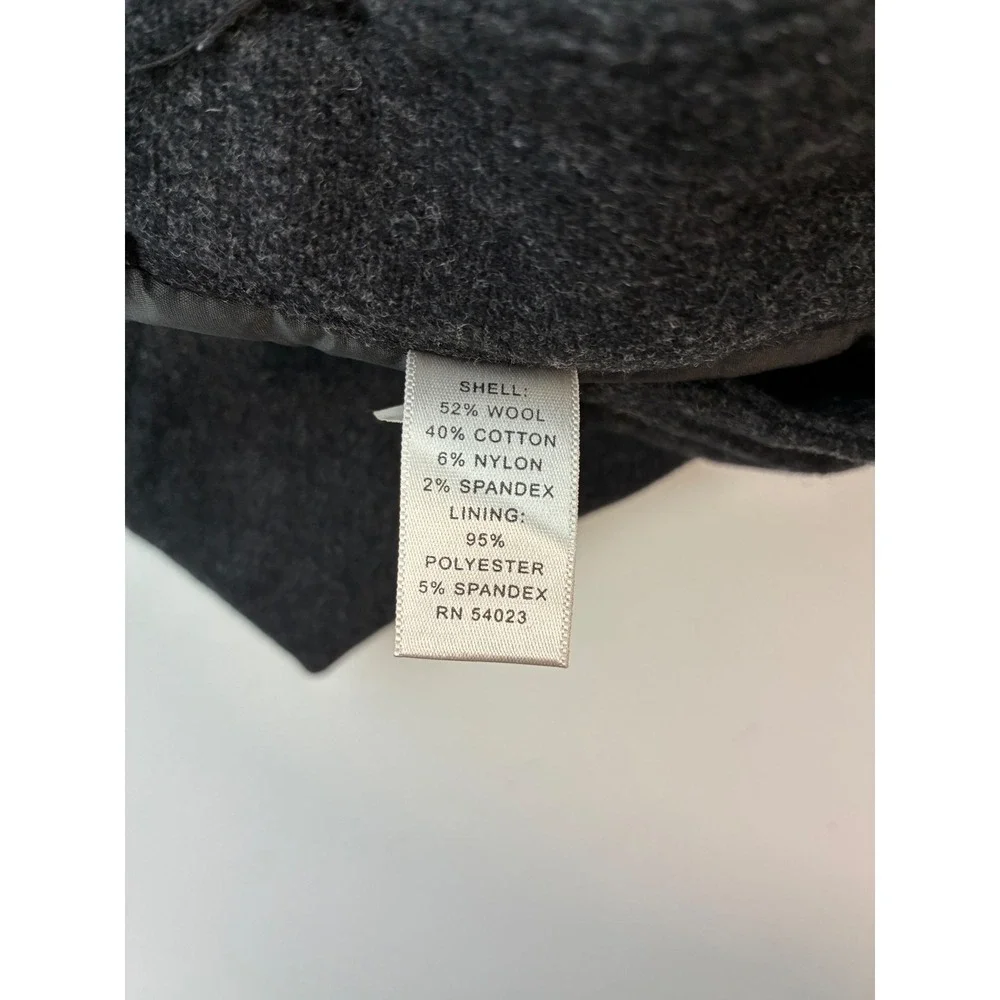 Banana Republic Ryan Fit Charcoal Gray Wool Blend Bermuda‎ Shorts Womens Size 8